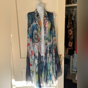 Soft Surroundings chiffon like vest sz OS